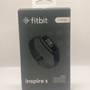 Fitbit Inspire 3 Health & Fitness Tracker Black Brand New Authentic